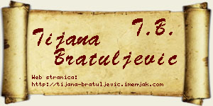Tijana Bratuljević vizit kartica
